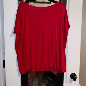 Red, relaxed fit shirt